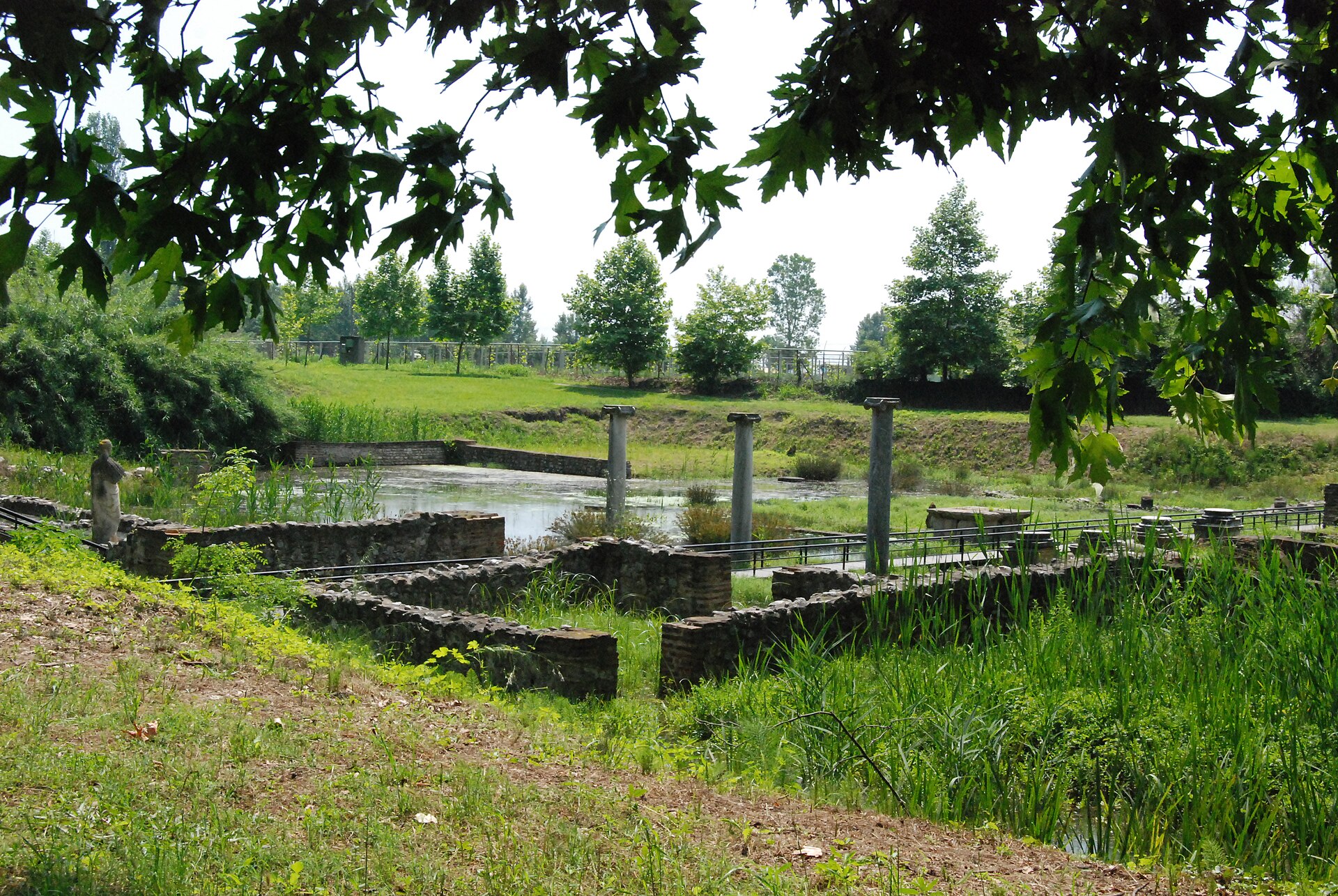 The archaeological site of Ancient Dion at the foot of Mount Olympus