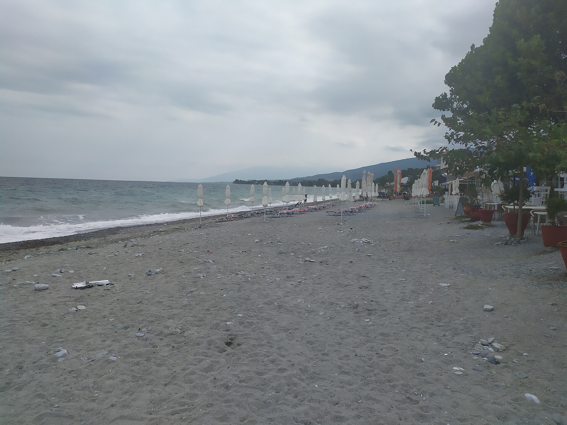 Leptokarya on the Pierian coast below Mount Olympus